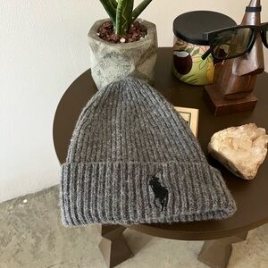 Polo by Ralph Lauren Gray Knit Beanie